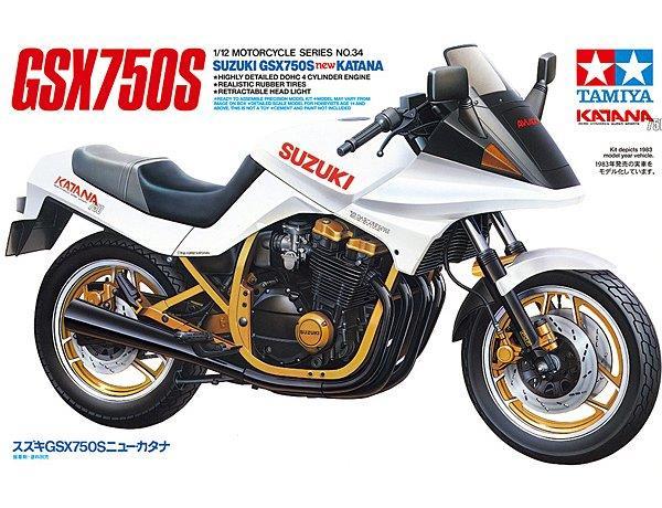 TAMIYA 1/12 BIKES SUZUKI GSX750S NEW KATANA LTD