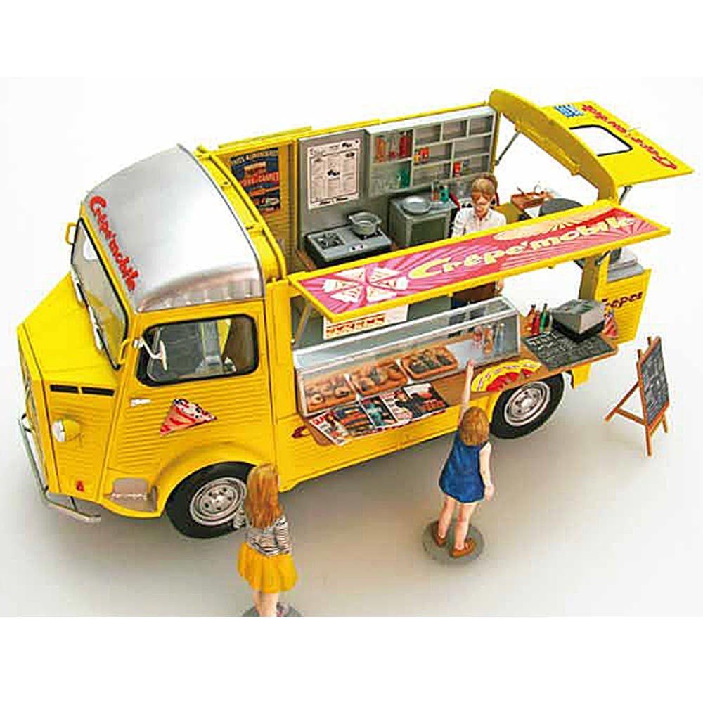 1/24 Citroen H mobile Crepe Van with figures