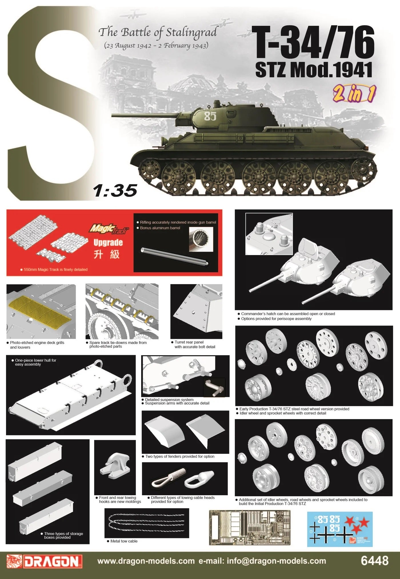 Friulmodel ATL-124 - 1/35 T-34/76 De Novembre 1941/42/43 Friulmodel ATL-124 - 1/35 T-34/76 De Novembre 1941/42/43