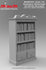 Bookshelf / Bücherregal #3 / 1/35 Scale 3D Printed model