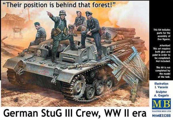 Masterbox 1:35 WW2 German StuG III Crew (Behind the forest!)
