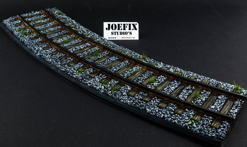 1/35 Scale resin model Railway track curved