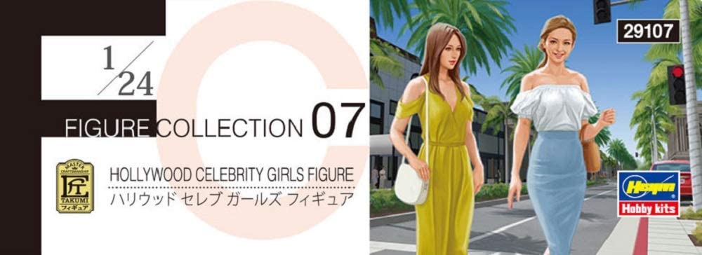 Hasegawa 1:24 Hollywood Celebrity Girl Figures x 2
