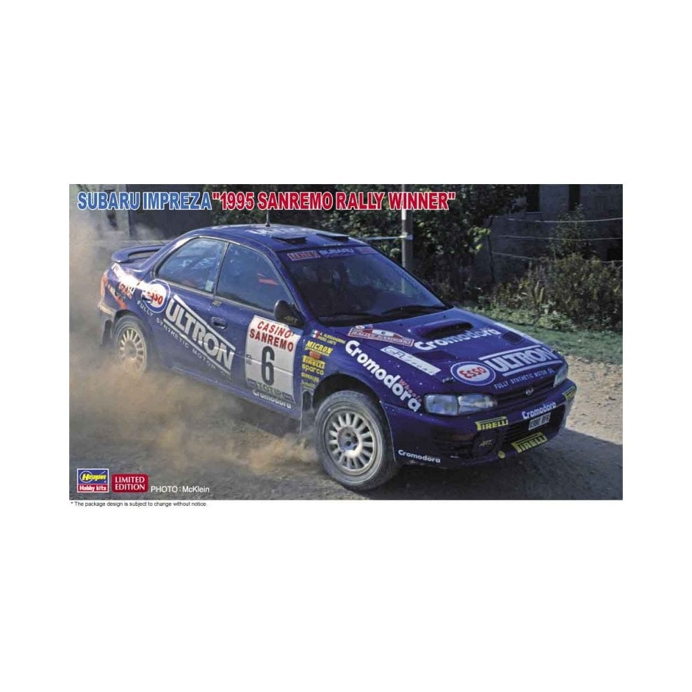 Hasegawa 1:24 Subaru Impreza '1995 Sanremo Rally Winner'