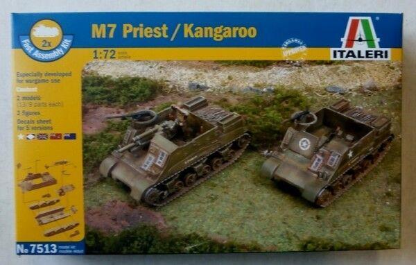 ITALERI 1/72 FIGURES M7 PRIEST 105MM HOWITZER MOTOR