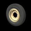 1/35 Scale resin upgrade kit Spare Wheels for Sd.Kfz 11 &251 (Commercial Pattern )