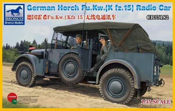 1/35 Scale Bronco kit WW2 German Horch Fu.Kw Kfz15 Radio Car