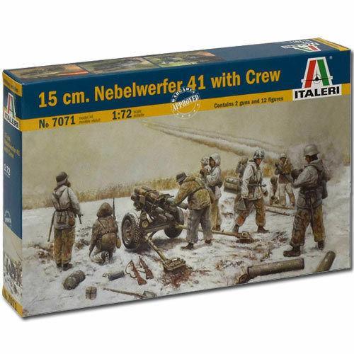 Italeri 1/72 scale WW2 German 15cm Nebelwerfer 41 Kit with Crew