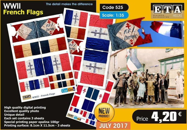 FRANCE - flags 1/35 scale
