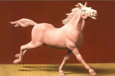 1/35 Scale resin model kit Bare horse Charging #2