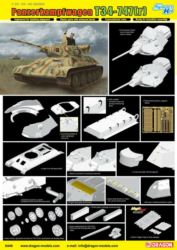 Dragon 1/35 scale T-34-747(R)STZ MOD 1942