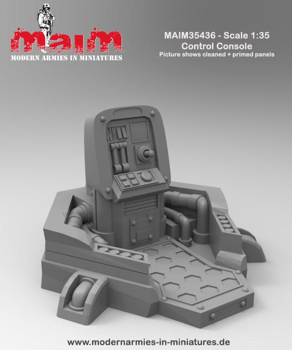 1:35 scale 3D printed model kit Control Panel Station / 1:35