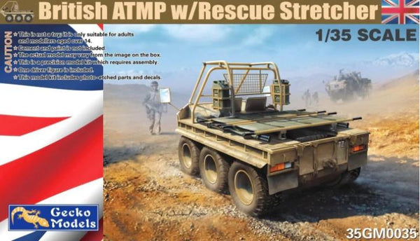 British ATMP w/Rescue Stretcher and Driver 1/35 scale GECKO model kit