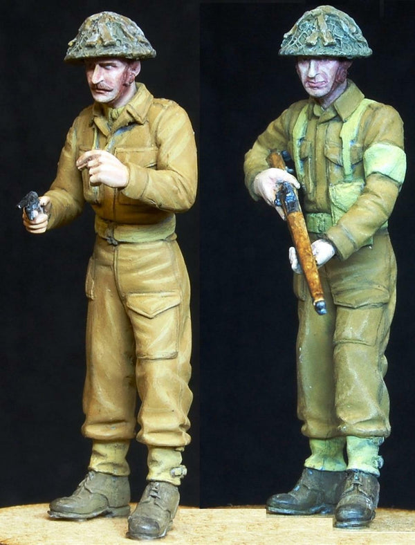 1/35 scale resin model kit WW2 British Home Guard Patrol (2 Figs)