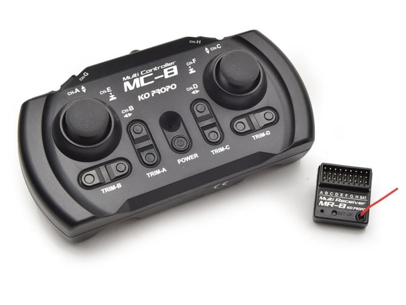 CARSON R/C MC-8 2.4GHZ WITH MR-8 RECEIVER - KO PROPO