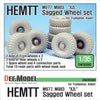 1/35 Scale resin model kit US HEMTT XZL M977, M983 Sagged Wheel set (for Trumpeter/Italeri)
