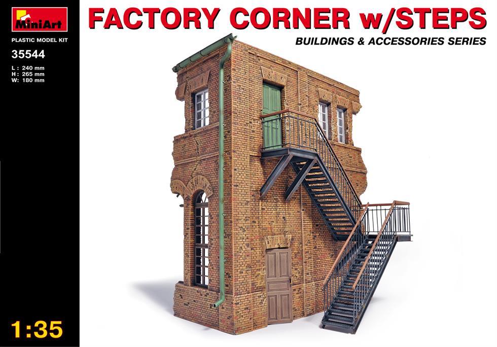 Miniart 1:35 Factory Corner w/steps