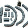 Configurable Sandbag defences Curved sections sandbags + Crates 1/35 Scale