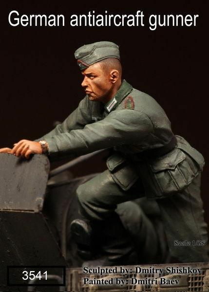 1/35 Scale WW2 German antiaircraft gunner #4