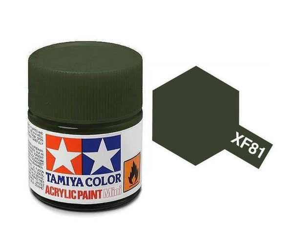 TAMIYA MINI ACRYLIC - XF-81 RAF DARK GREEN 2