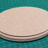 MDF Wooden display base Oval 130mm x 57mm display area