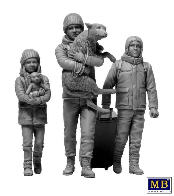 Masterbox 1/35 Russian-Ukrainian War series, kit № 5. Refugees