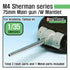 US M4 Sherman 75mm Metal barrel /w late Mantlet set( for Academy/Tamiya kit)