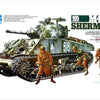 Tamiya 1/35 scale WW2 US American M4A3 Sherman tank with 105mm Howitzer