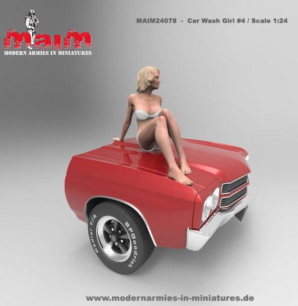 1:24 Scale Beauty posing - Car Wash Girl # 4