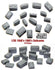 1/35 Scale resin kit 1940-1980 Suitcases 18 Pieces