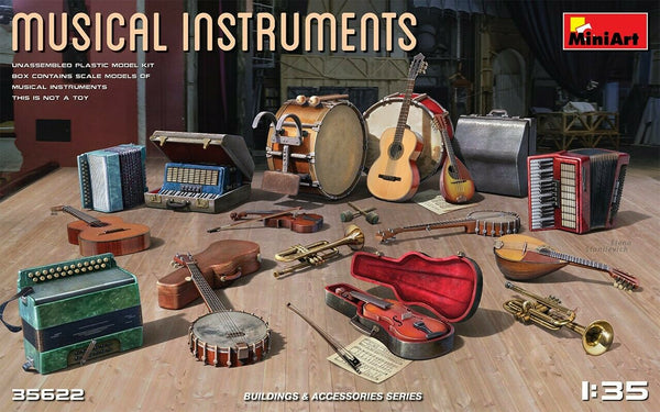 Miniart 1/35 scale MUSICAL INSTRUMENTS