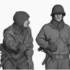 1/35 scale resin figure kit WW2 US Army tankers  in Ardennes set