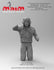 1:16 scale 3D printed model kit T-72 Soviet Tank Commander #1 leaning -for Trumpeter 924- / 1:16