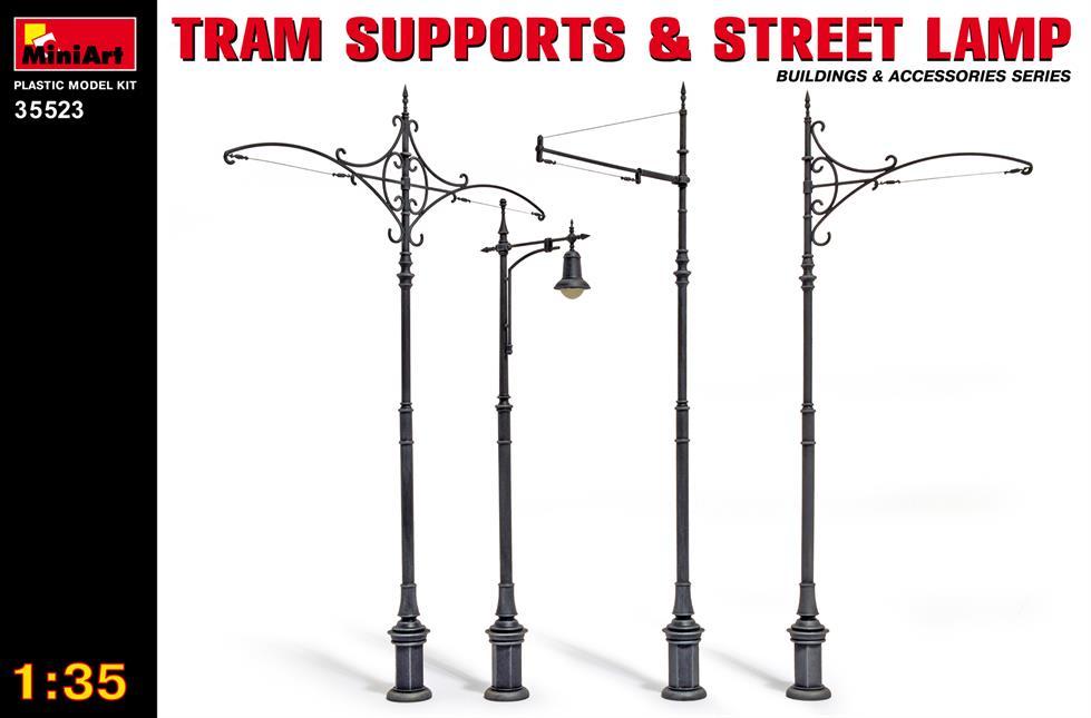 Miniart 1:35 Tram Supports Street Lamps