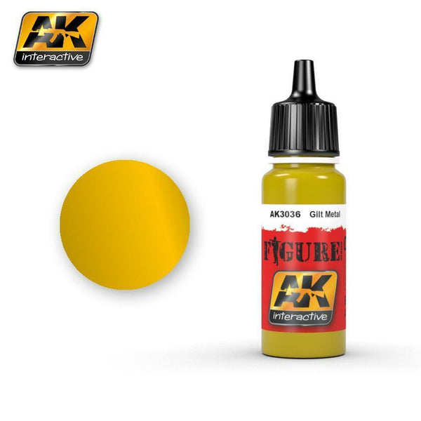 AK ACRYLIC PAINT GILT METAL - 17ml