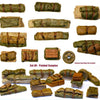 1/35 Scale resin kit Tents Tarps Set  #9 - tank and vehicle stowage