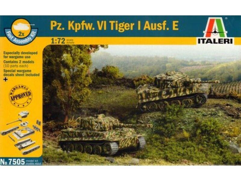 ITALERI 1/72 scale WW2 German PZ KPFW.VI TIGER 1 AUSF E tank