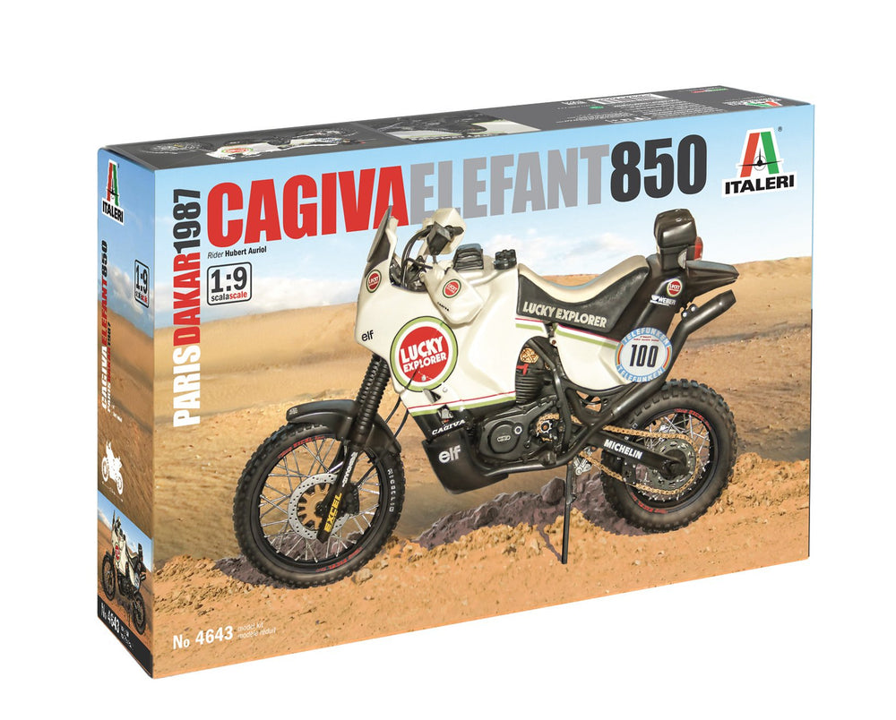 Italeri 1/9 scale Cagiva Elefant 850 Paris-Dakar 1987