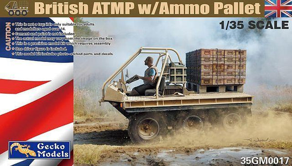 British ATMP w\Ammo Pallet 1/35 scale GECKO model kit