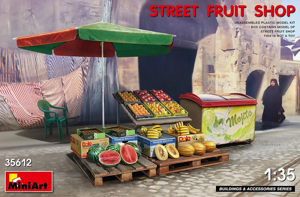 Miniart 1/35 scale STREET FRUIT SHOP