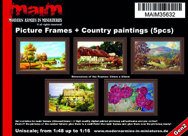 MAIM Picture Frames + Vintage Country paintings / Uniscale