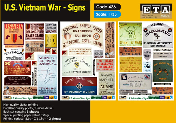 1/35 Scale U.S. Vietnam - Signs