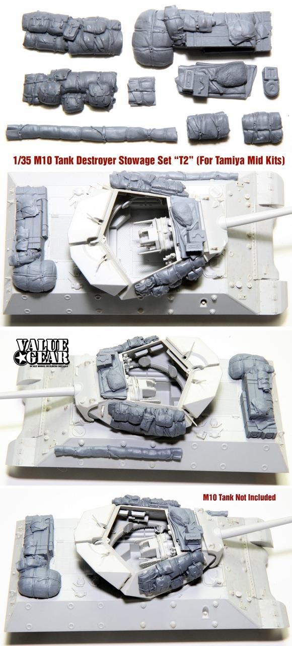 1/35 Scale resin kit M10TA2 - M10 Stowage Set - Version "T2" (For Tamiya Kit)