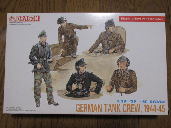 DRAGON 1/35 scale WW2 GERMAN TANK CREW 1944/45