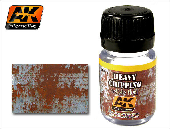 AK WEATHERING HEAVY CHIPPING EFFECTS ACRYLIC FLUID