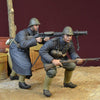 1/35 scale resin figure kit WWII Black Devils 'Lewis gun team' (Dutch Army 1940)