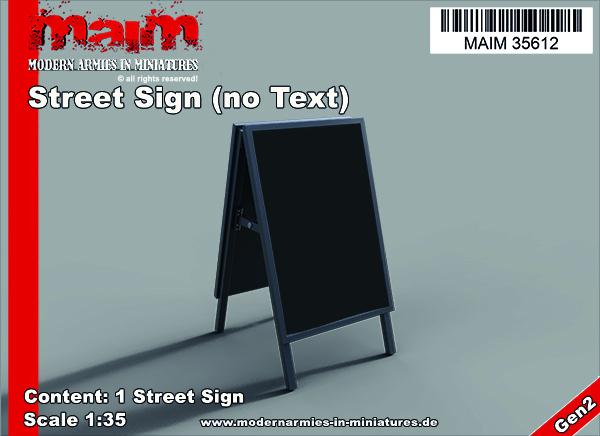 MAIM Street Sign (no Text)