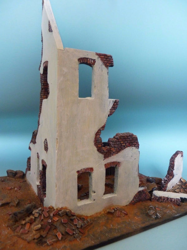 1/35 Scale Industrial ruin Bombed Factory building