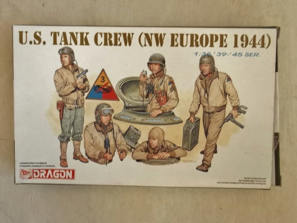 Dragon 1/35 scale WW2 US TANK CREW (NW EUROPE '44)