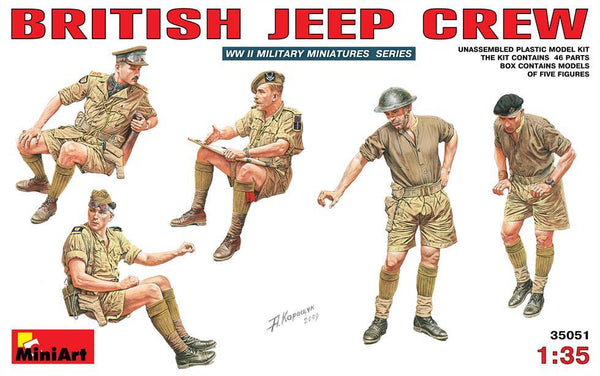 Miniart 1:35 British Jeep Crew